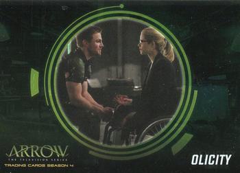 2017 Cryptozoic Arrow Season 4 - Olicity Silver Foil Board #OF6 Olicity Front