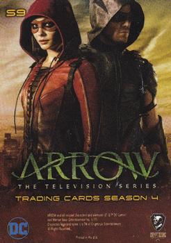 2017 Cryptozoic Arrow Season 4 - Stickers #S9 Green Arrow / Felicity Smoak Back