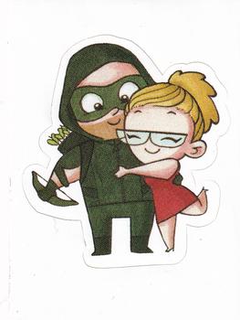 2017 Cryptozoic Arrow Season 4 - Stickers #S9 Green Arrow / Felicity Smoak Front