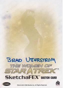 2017 Rittenhouse Women of Star Trek 50th Anniversary - Sketches #NNO Brad Utterstrom Back