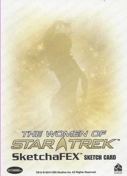 2017 Rittenhouse Women of Star Trek 50th Anniversary - Sketches #NNO Francois Chartier Back