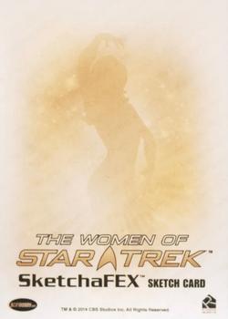 2017 Rittenhouse Women of Star Trek 50th Anniversary - Sketches #NNO Roy Cover Back