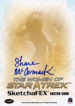 2017 Rittenhouse Women of Star Trek 50th Anniversary - Sketches #NNO Shane McCormack Back