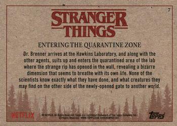 2018 Topps Stranger Things #7 Entering the Quarantine Zone Back