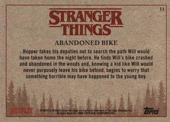 2018 Topps Stranger Things #11 Abandoned Bike Back