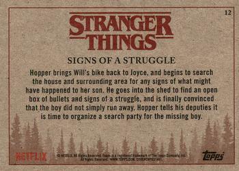 2018 Topps Stranger Things #12 Signs of a Struggle Back