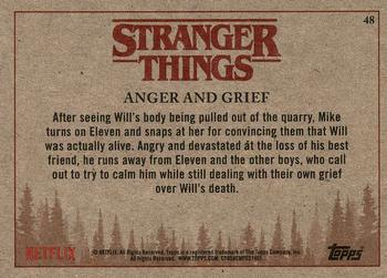 2018 Topps Stranger Things #48 Anger and Grief Back
