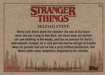 2018 Topps Stranger Things #51 Selfish Steve Back