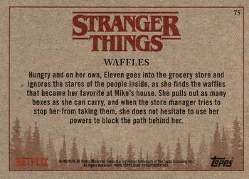 2018 Topps Stranger Things #75 Waffles Back