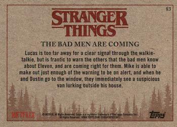 2018 Topps Stranger Things #83 The Bad Men are Coming Back