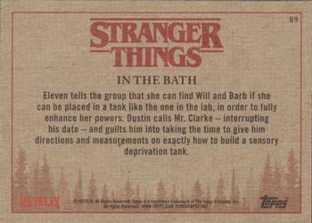 2018 Topps Stranger Things #89 In the Bath Back