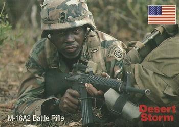 1991 DSI Desert Storm Weapons & Specifications #3 M-16A2 Battle Rifle Front