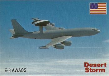 1991 DSI Desert Storm Weapons & Specifications #12 E-3 AWACS Sentry Front