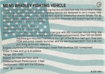 1991 DSI Desert Storm Weapons & Specifications #14 M2/M3 Bradley Fighting Vehicle Back