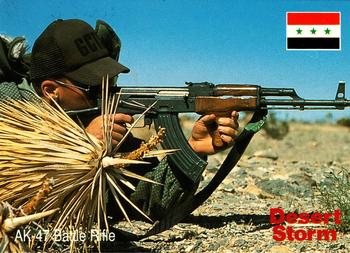 1991 DSI Desert Storm Weapons & Specifications #34 AK-47 Battle Rifle Front