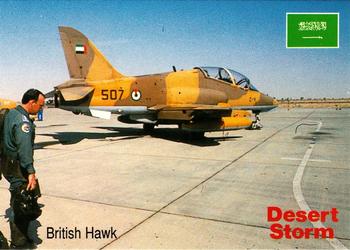 1991 DSI Desert Storm Weapons & Specifications #45 British Hawk Fighter/Attack Plane Front