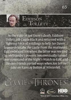 2017 Rittenhouse Game of Thrones Season 6 - Foil #65 Eddison Tollett Back