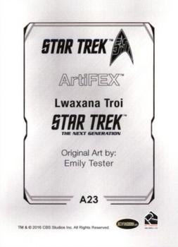 2017 Rittenhouse Star Trek 50th Anniversary - Artifex #A23 Lwaxana Troi Back