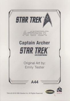 2017 Rittenhouse Star Trek 50th Anniversary - Artifex #A44 Captain Archer Back