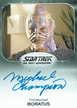 2017 Rittenhouse Star Trek 50th Anniversary - Autographs Alien Expansion #NNO Michael Champion Front
