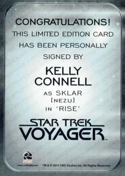 2017 Rittenhouse Star Trek 50th Anniversary - Autographs Alien Expansion #NNO Kelly Connell Back