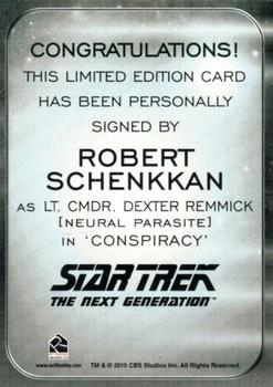 2017 Rittenhouse Star Trek 50th Anniversary - Autographs Alien Expansion #NNO Robert Schenkkan Back