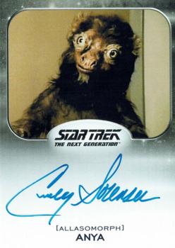 2017 Rittenhouse Star Trek 50th Anniversary - Autographs Alien Expansion #NNO Cindy Sorenson Front