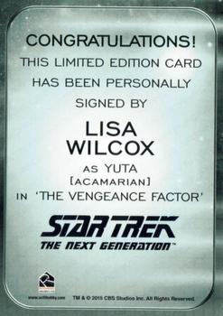 2017 Rittenhouse Star Trek 50th Anniversary - Autographs Alien Expansion #NNO Lisa Wilcox Back