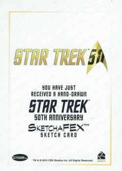 2017 Rittenhouse Star Trek 50th Anniversary - Sketches #NNO Veronica O’Connell Back