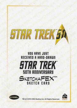 2017 Rittenhouse Star Trek 50th Anniversary - Sketches #NNO Jason Potratz Back