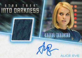 2017 Rittenhouse Star Trek Beyond - Autograph Relics #NNO Alice Eve Front