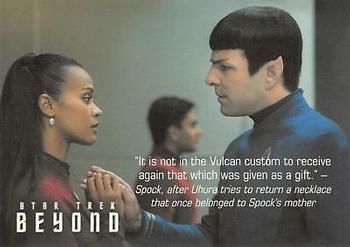 2017 Rittenhouse Star Trek Beyond - Quotable Star Trek Beyond #Q2 Spock Front