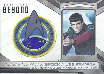 2017 Rittenhouse Star Trek Beyond - Patch Cards #BP1 Spock Front