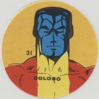 1983 Ovaltine Marvel Super Heroes Stickers (Mexico) #31 Coloso (Colossus) Front