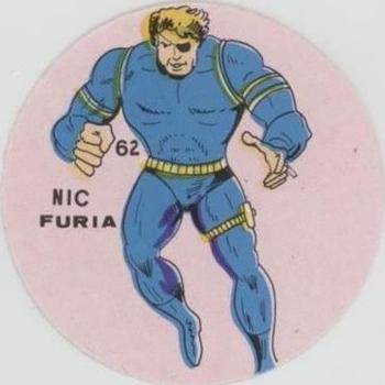 1983 Ovaltine Marvel Super Heroes Stickers (Mexico) #62 Nic Furia (Nick Fury) Front