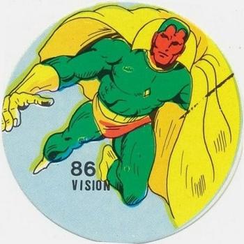 1983 Ovaltine Marvel Super Heroes Stickers (Mexico) #86 Vision Front