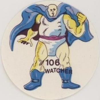 1983 Ovaltine Marvel Super Heroes Stickers (Mexico) #106 Watcher Front