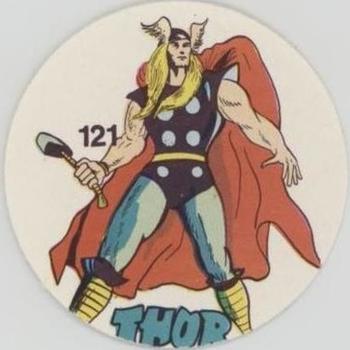 1983 Ovaltine Marvel Super Heroes Stickers (Mexico) #121 Thor Front