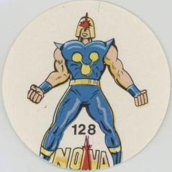 1983 Ovaltine Marvel Super Heroes Stickers (Mexico) #128 Nova Front
