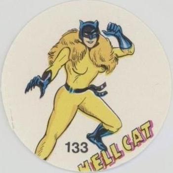 1983 Ovaltine Marvel Super Heroes Stickers (Mexico) #133 Hellcat Front