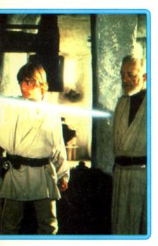 1996 SkyBox Star Wars Stickers #5 Luke With Lightsaber (Right) Front