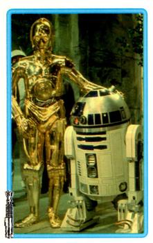 1996 SkyBox Star Wars Stickers #28 C-3PO & R2D2 Front