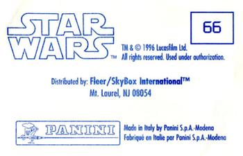 1996 SkyBox Star Wars Stickers #66 Emperor Palpatine Back