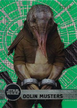 2017 Topps High Tek Star Wars - Green Cube Diffractor #88 Oolin Musters Front