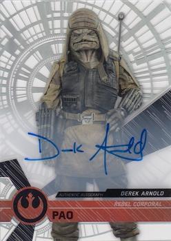 2017 Topps High Tek Star Wars - Autographs #65 Derek Arnold Front