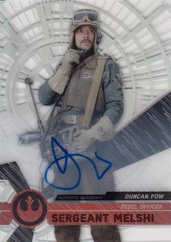 2017 Topps High Tek Star Wars - Autographs #76 Duncan Pow Front