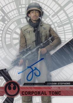 2017 Topps High Tek Star Wars - Autographs #77 Jordan Stephens Front