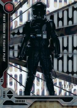 2017 Topps High Tek Star Wars - Troopers #TR-1 First Order TIE Fighter Pilot Front