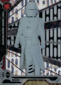 2017 Topps High Tek Star Wars - Troopers #TR-5 First Order Snowtrooper Front