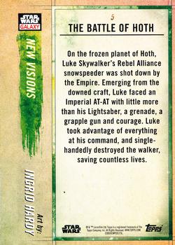 2018 Topps Star Wars Galaxy Series 8 #5 The Battle of Hoth Back